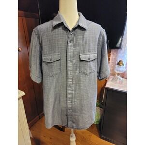 Mens Tasso Elba Size Large Island Lined Shirt